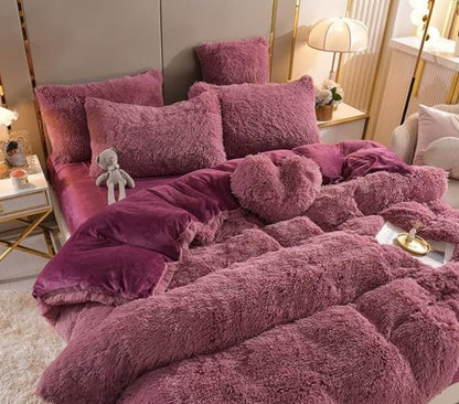 Housse de couette douce et haut de gamme avec fermeture éclair et attaches