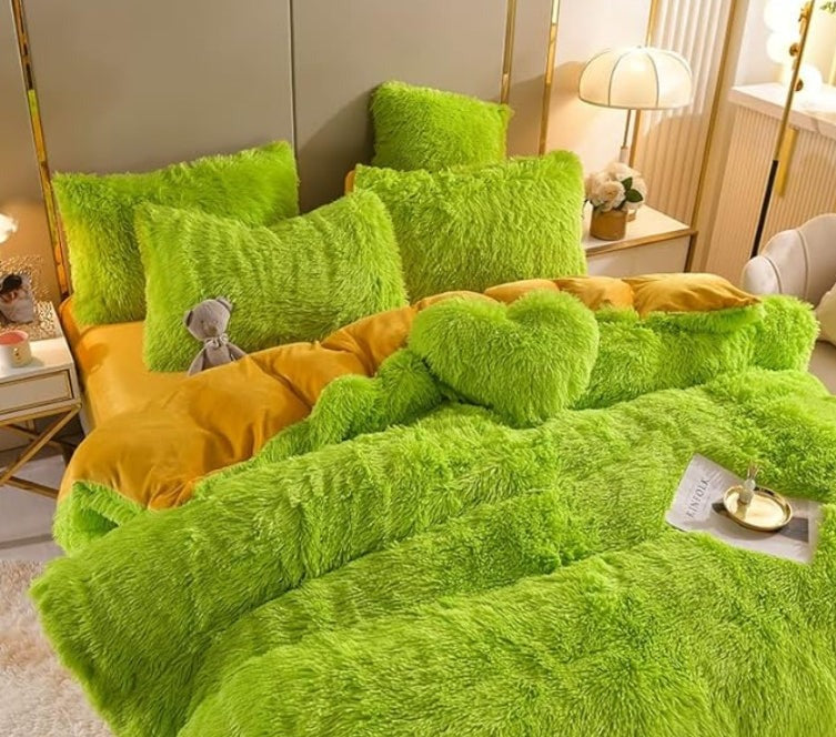 Housse de couette douce et haut de gamme avec fermeture éclair et attaches