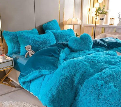 Housse de couette douce et haut de gamme avec fermeture éclair et attaches
