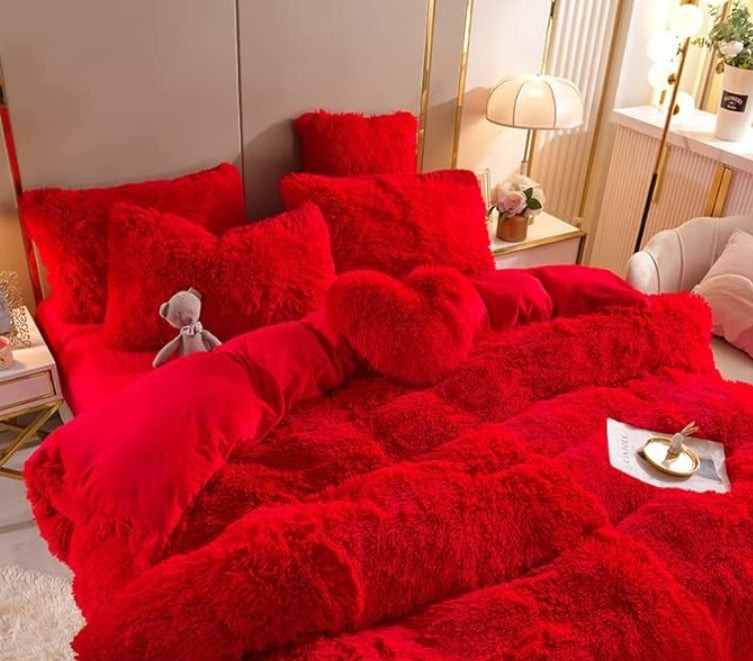 Housse de couette douce et haut de gamme avec fermeture éclair et attaches