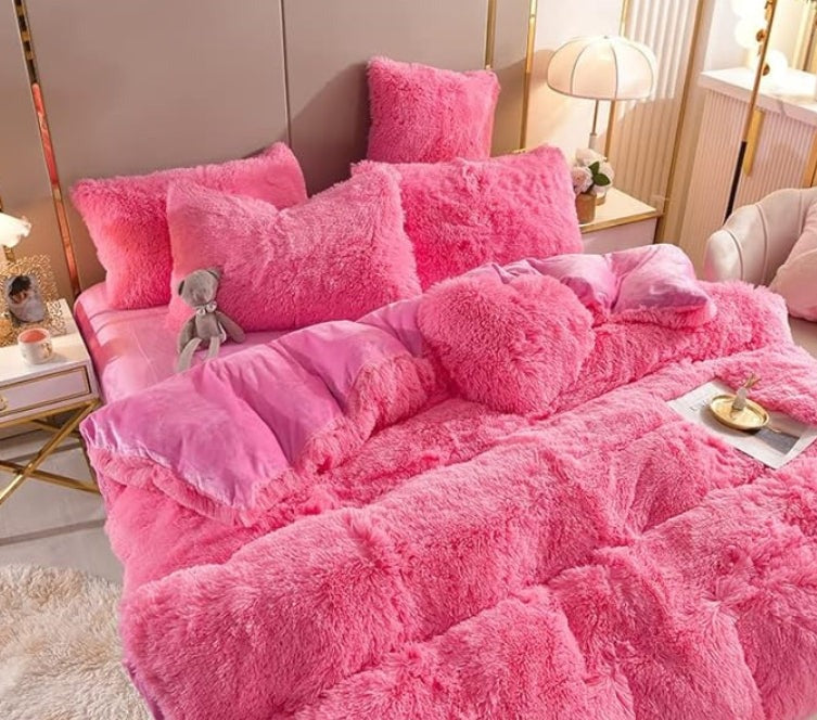 Housse de couette douce et haut de gamme avec fermeture éclair et attaches
