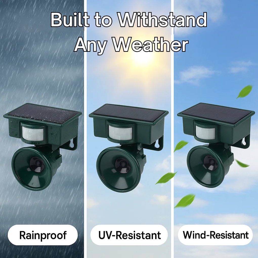 Automatic Solar Powered Bird Scarer Outdoor Repellent