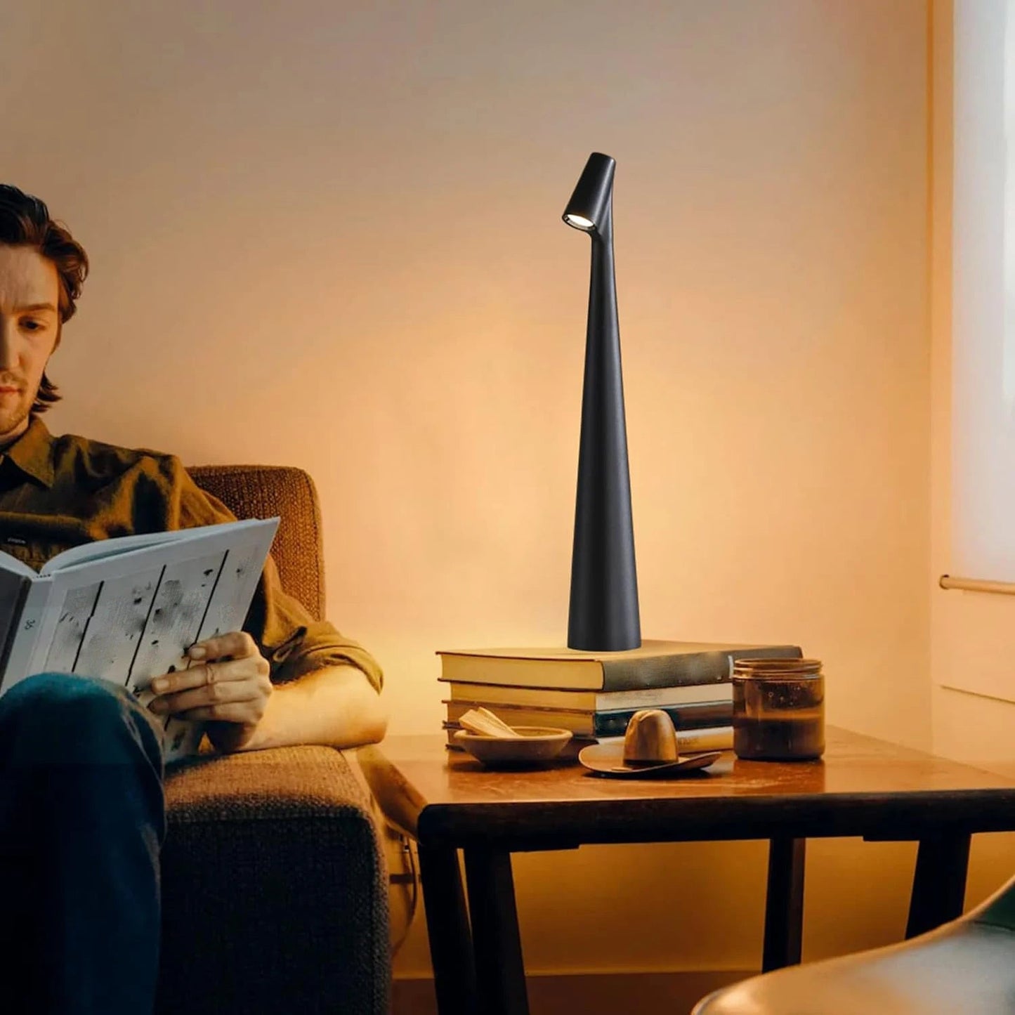 Adjustable Color Table Lamp with Touch Dimmer - Halri