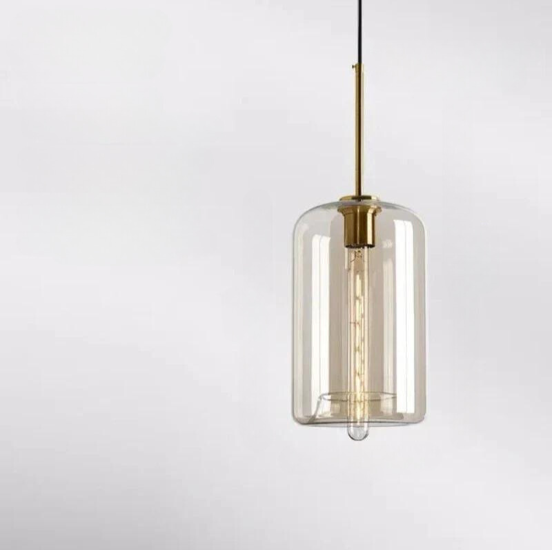 Lampe pendante en verre de style scandinave simple