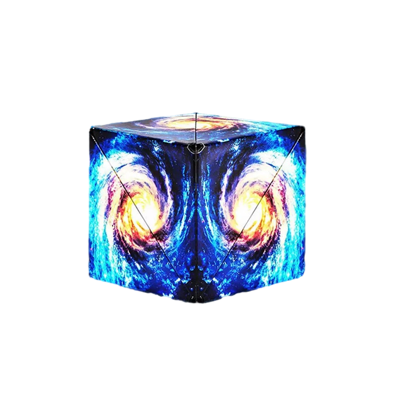 Cube puzzle magnétique coloré