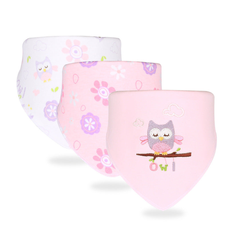 Adorable ensemble bavoir-écharpe pour bébé - Bavoirs doux aux imprimés amusants