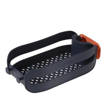 Organisateur de porte-éponges et panier de rangement pour évier, gain de place
