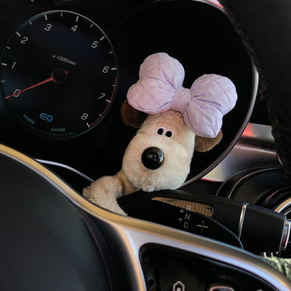 Décoration figurine de chien en voiture amusante 