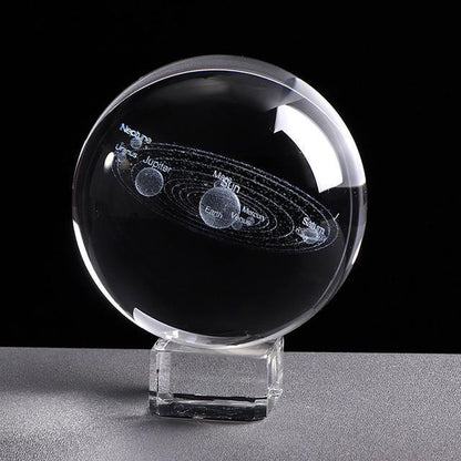 Lampe de bureau boule de cristal de luxe