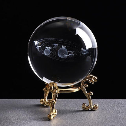 Lampe de bureau boule de cristal de luxe