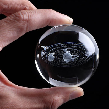 Lampe de bureau boule de cristal de luxe