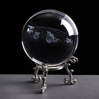 Lampe de bureau boule de cristal de luxe