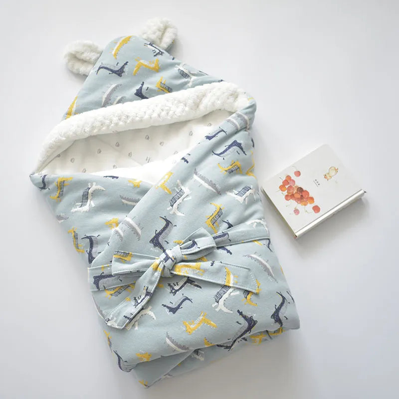 Soft Baby Sleep Blanket with Hood and Fleece - Halri