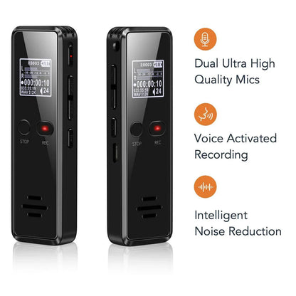 Compact Digital Audio Recorder with Speaker