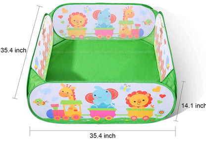Portable Kids Play Tent with Folding Ball Pit - Halri