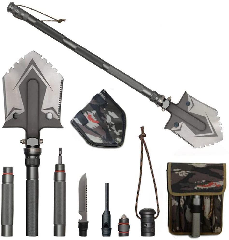 Tough Heavy Duty Camping Survival Shovel - Halri