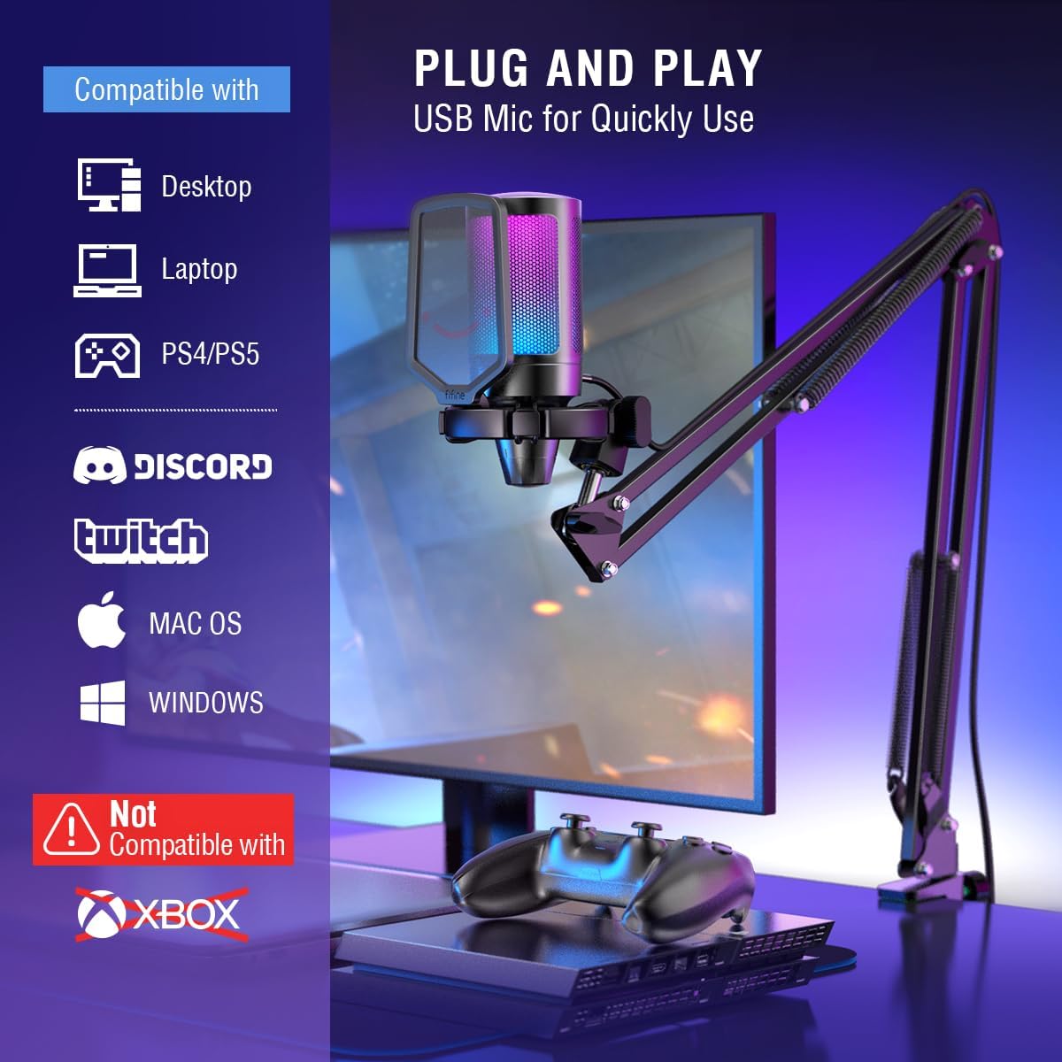 Pro Studio USB Computer Microphone
