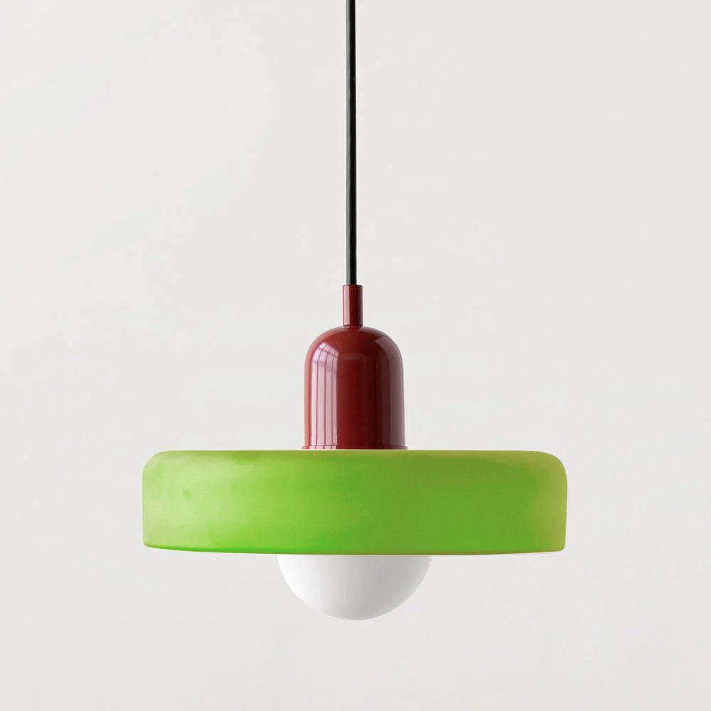 Suspension en verre vibrant au design moderne