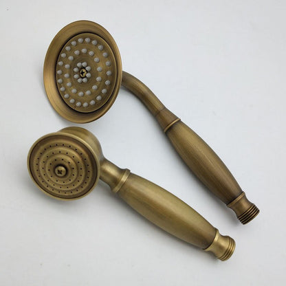 Classic Gold Showerhead with Handle