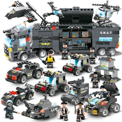 Jeu de construction ultime de camion de police pour enfants