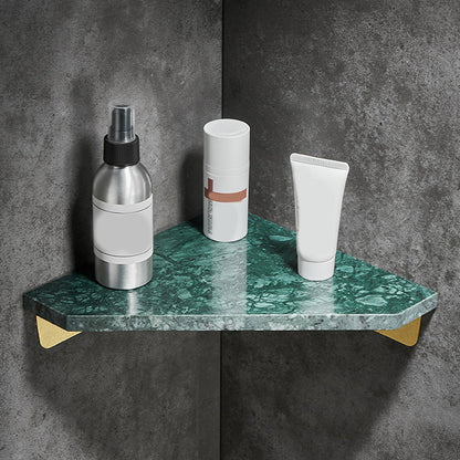 Ensemble d'accessoires de salle de bain de luxe en marbre, étagère moderne en métal
