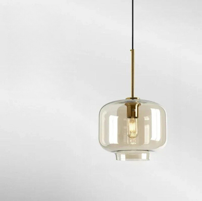 Lampe pendante en verre de style scandinave simple