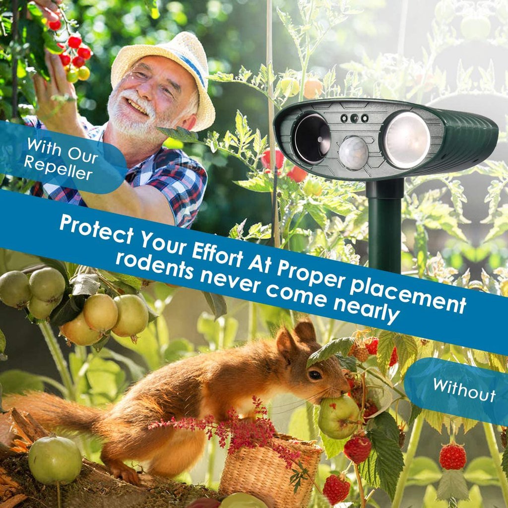 Outdoor Animal Repellent Solar Powered Device
