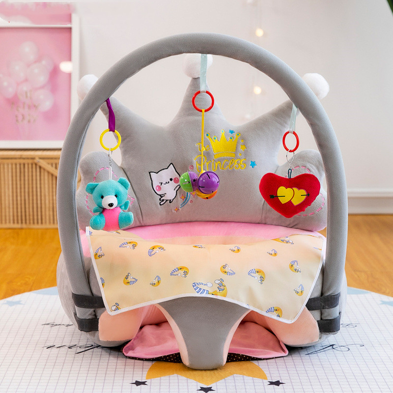 Chaise haute pour bébé avec arche de jeu - Aide à l'assise confortable