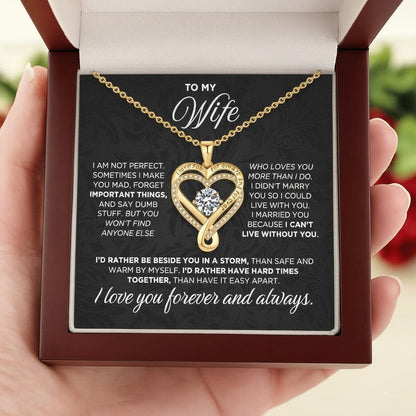Collier d'amour romantique pour elle, pour toujours