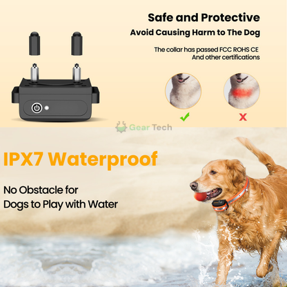 Adjustable Dog Training Collar with Sound, Vibe & Shock Modes