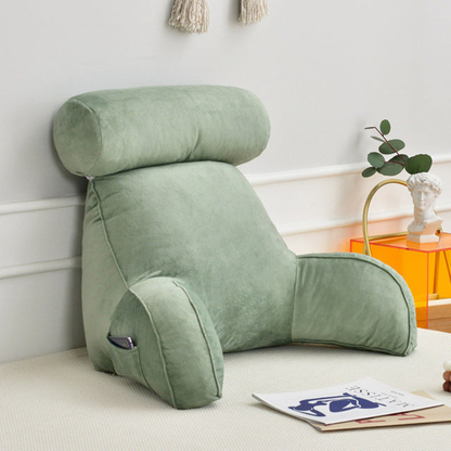 Oreiller de soutien confortable avec accoudoirs et appui-tête réglable
