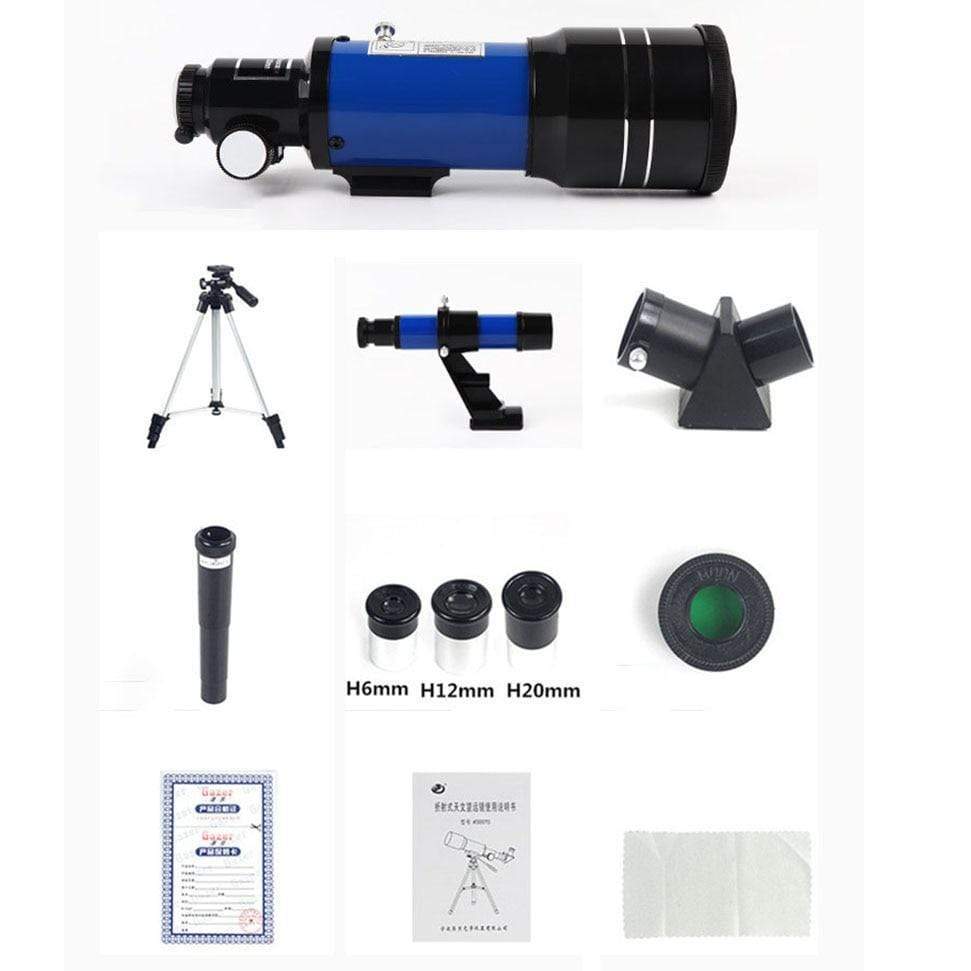 Easy Starter Telescope with 150X Zoom and Barlow Lens Blue