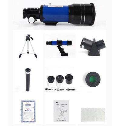 Easy Starter Telescope with 150X Zoom and Barlow Lens Blue