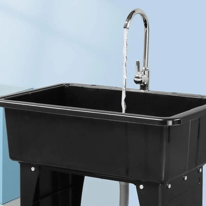 Standalone Laundry Sink Stainless Steel Wash Basin