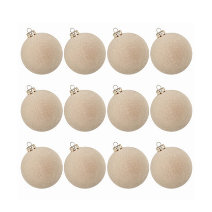 Décorations de sapin de Noël en velours luxueux (lot de 12) 