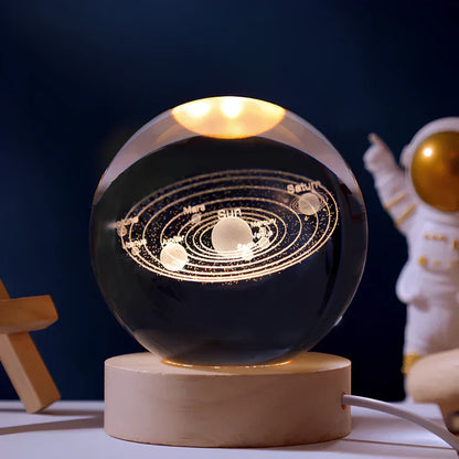 Magnifique décoration en sphère de cristal 3D