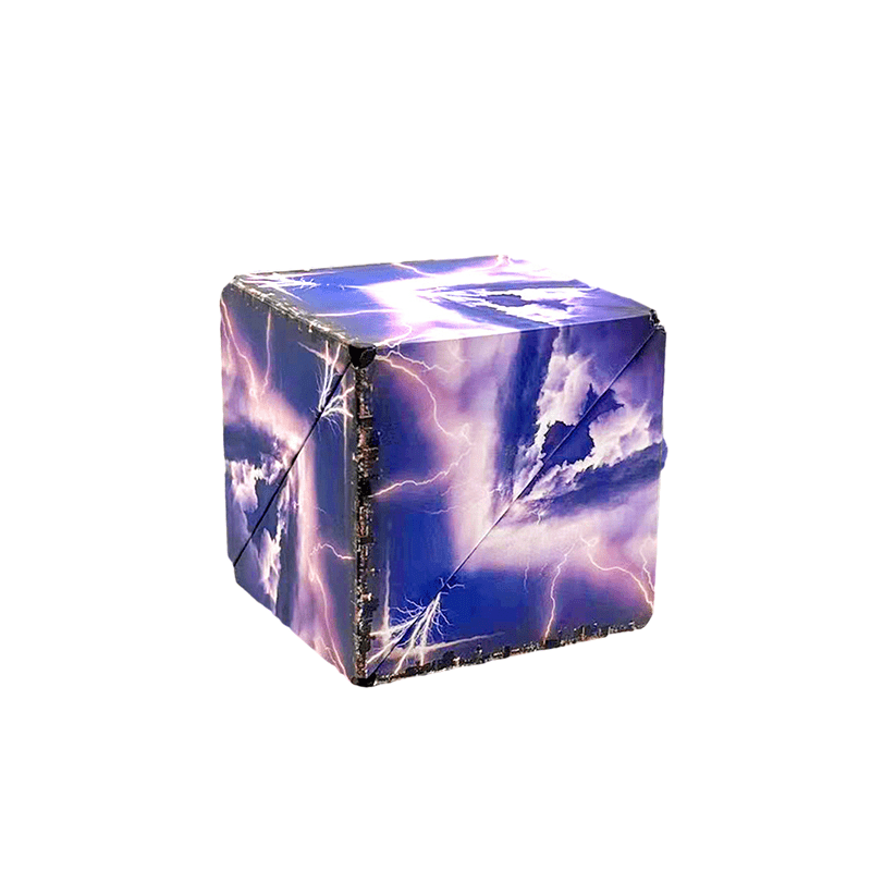 Cube puzzle magnétique coloré