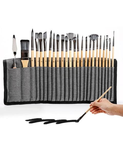 Professional Paint Brush Kit with 24 Pieces & Knife - Halri