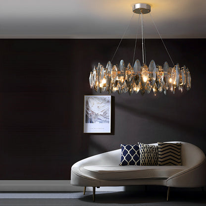 Elegant Crystal LED Ceiling Chandelier