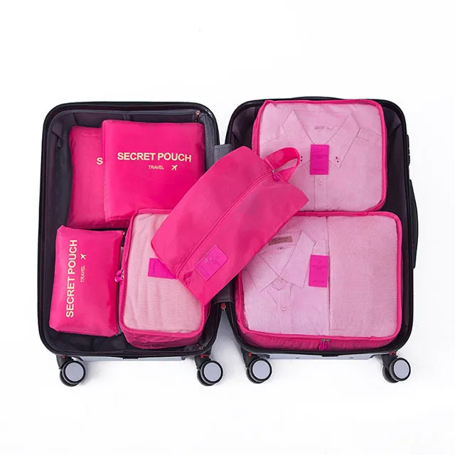 Spacious Travel Storage Bag Set with Extra Compartments