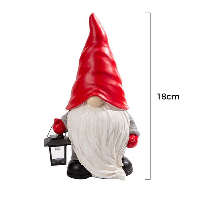 Lanterne solaire bonhomme de neige d'hiver 