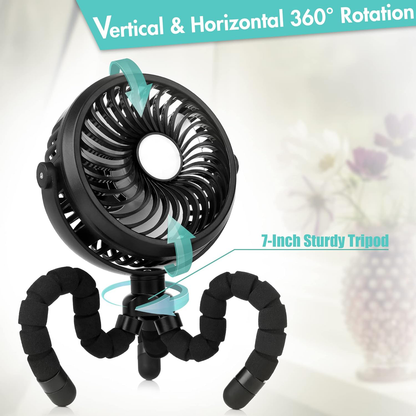 Compact Baby Stroller Fan