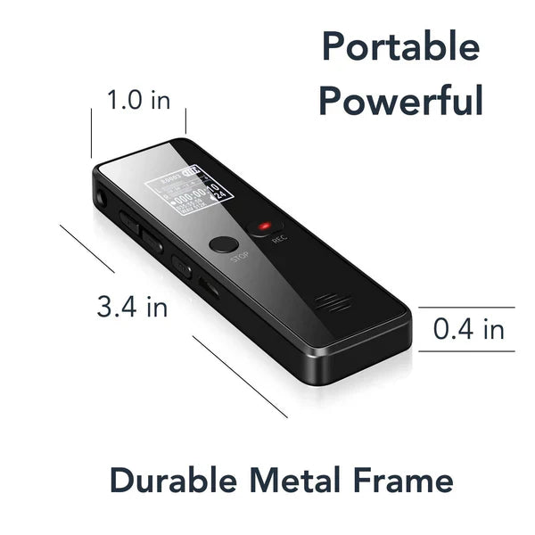 Compact Digital Audio Recorder with Speaker