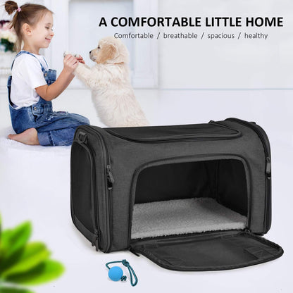 Pet Carrier Bag for Small Dogs Cats Puppies Up to 15lbs