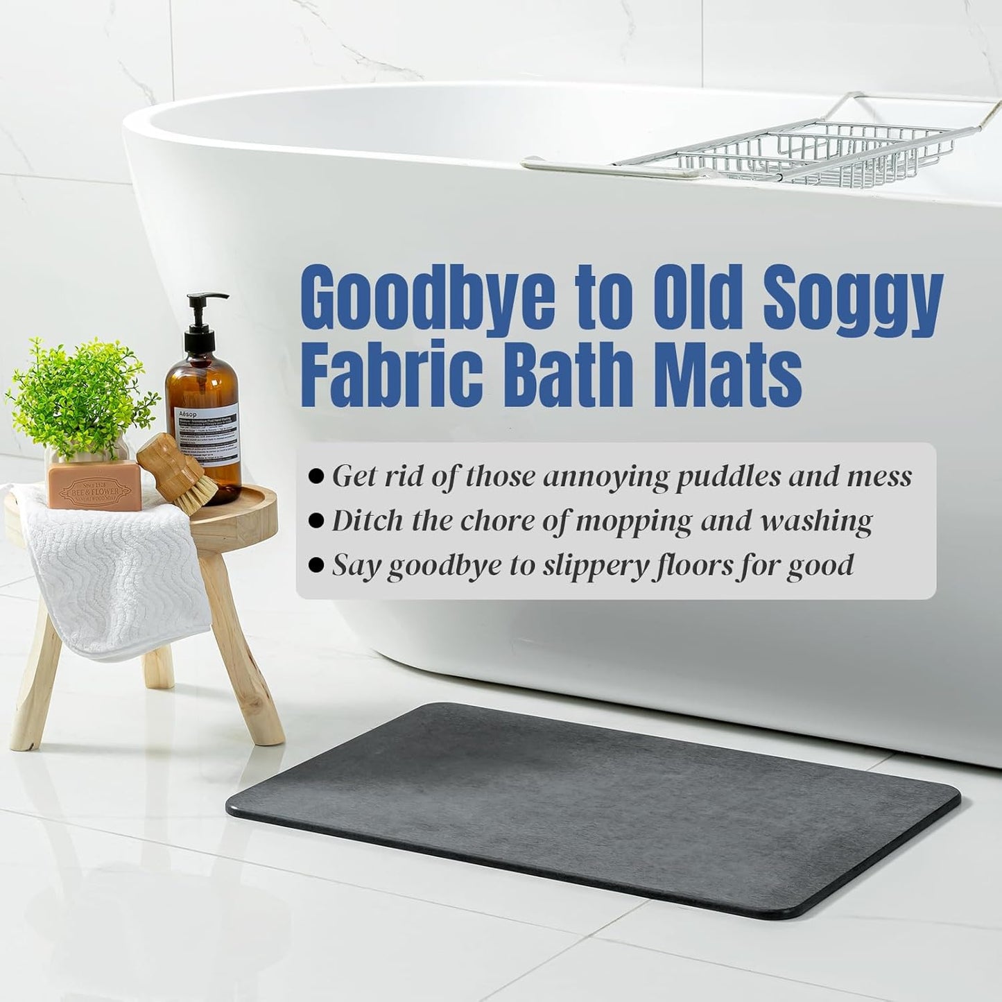 Natural Pebble Bathroom Mat