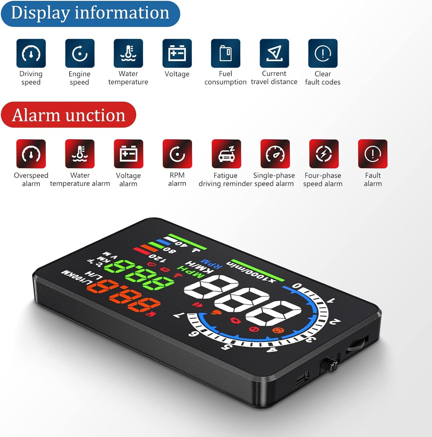 Advanced Car Heads Up Display HUD P8
