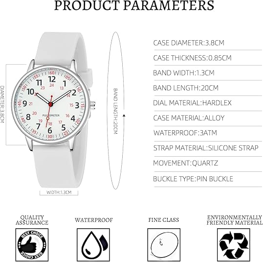 Waterproof Medical Nurse Watch