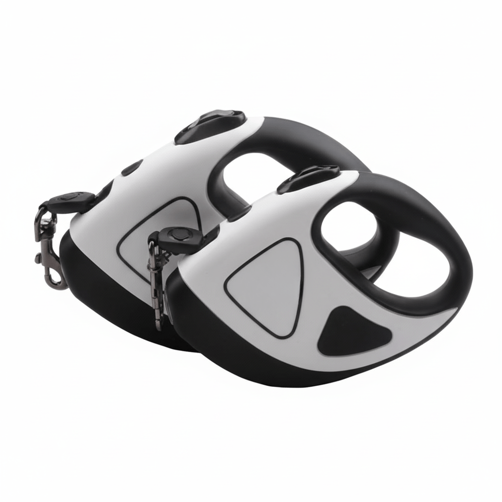 Laisse pour chien à LED visibles avec réflecteurs et rétractable