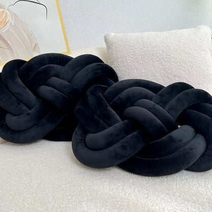 Coussin nuage en peluche avec détail de bouton