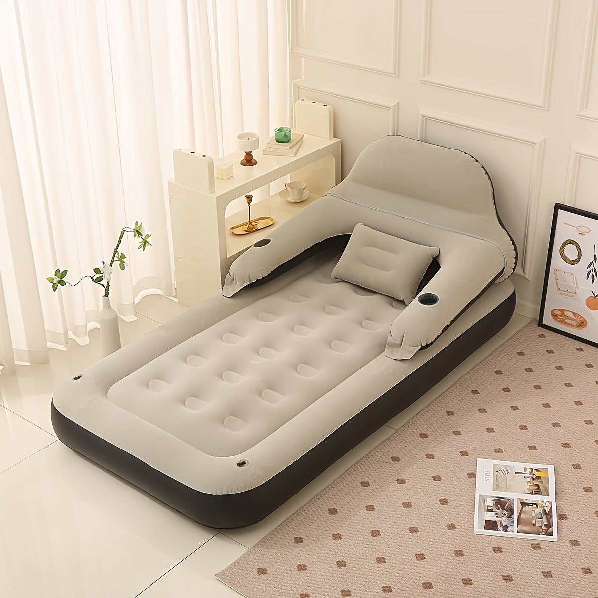 Matelas gonflable haut de gamme avec soutien dorsal